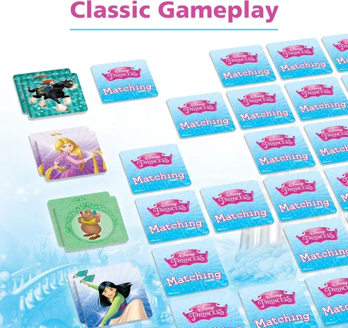 Vista 5 de Wonder Forge Juego de memoria de princesas de Disney: divertido y rápido juego de memoria para niños Juguete atractivo para niños de 3 a 5 años
