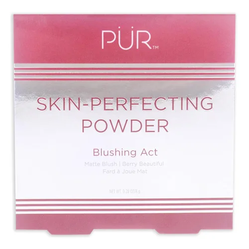 Vista 5 de PÜR Blushing Act - Polvo perfeccionador de la piel, acabado mate satinado, cobertura construible, libre de crueldad, 0.28 onzas