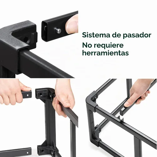Vista 5 de ZINUS Somier inteligente de metal individual de 5 pulgadas con montaje rápido, base de colchón, marco de metal resistente, montaje fácil