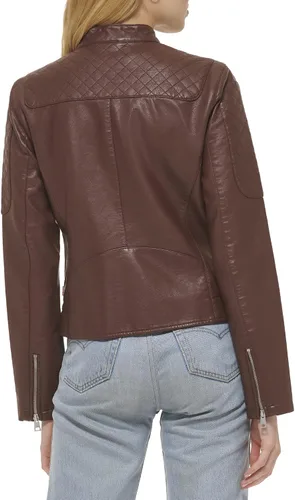 Vista 2 de Levi's Women's Faux Leather Motocross Racer Jacket (Standard and Plus)