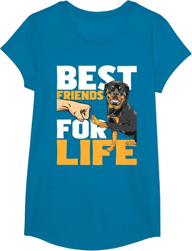 Vista 44 de Best Friends for Life - Rottweiler Animal Dog Lover Breeder T-Shirt