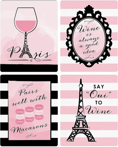 Vista 6 de Big Dot of Happiness París, Ooh La La - Decoraciones temáticas de baby shower o fiesta de cumpleaños para mujeres y hombres - Calcomanías
