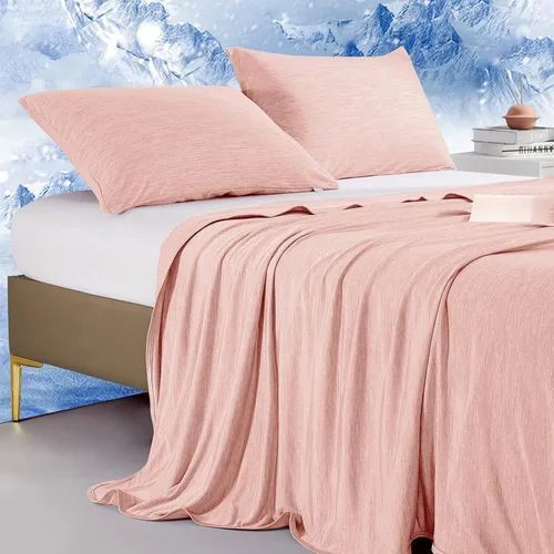 Vista 68 de Marchpower - Manta de enfriamiento para niños que duermen con calor, manta de lana fresca Arc-Chill con diseño de doble cara, fibra de enfriamiento