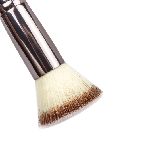 Vista 4 de Matto Flat Kabuki - Brocha de maquillaje con parte superior plana para mezcla de base líquida, crema mineral en polvo, 1 unidad