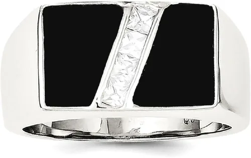 Vista 9 de ICE CARATS Anillo de plata de ley 925 para hombre, circonita cúbica, circonita cúbica, piedras preciosas para hombre, joyería fina para papá