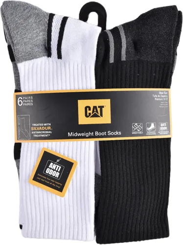 Vista 3 de CAT Paquete de 6 calcetines de media amortiguación para hombre