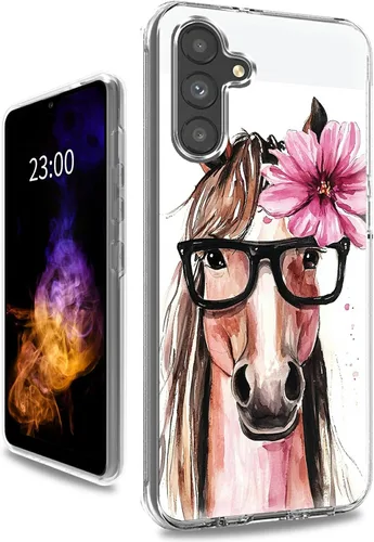Vista 27 de Funda transparente para Samsung A15 5G de 6.5 pulgadas, doble capa protectora a prueba de golpes de PC transparente de silicona suave