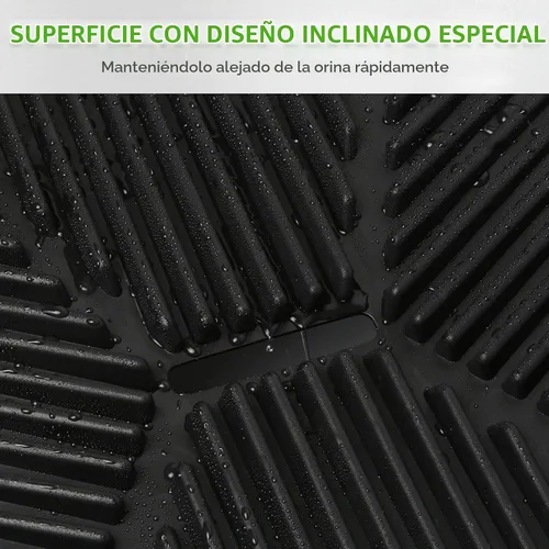 Vista 5 de Hompet Almohadilla de entrenamiento para perros para interiores y cachorros, bandeja de basura extraíble para una limpieza más fácil, césped