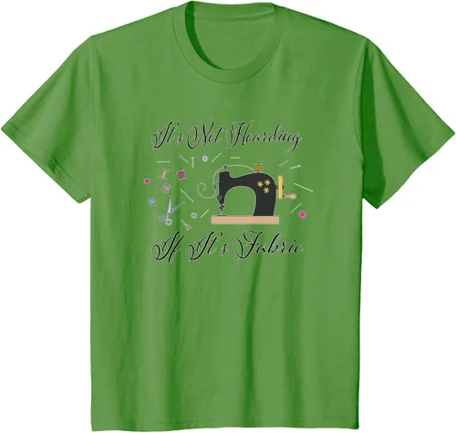 Vista 64 de It's Not Hoarding If Its - Camiseta de costura para acolchado, Blanco, S