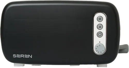 Vista 10 de Berghoff Seren - Tostadora de carga lateral delgada, encimera Cool Touch, color blanco Toaster With Slide Out Crumb Tray, Multi Mode Defrost