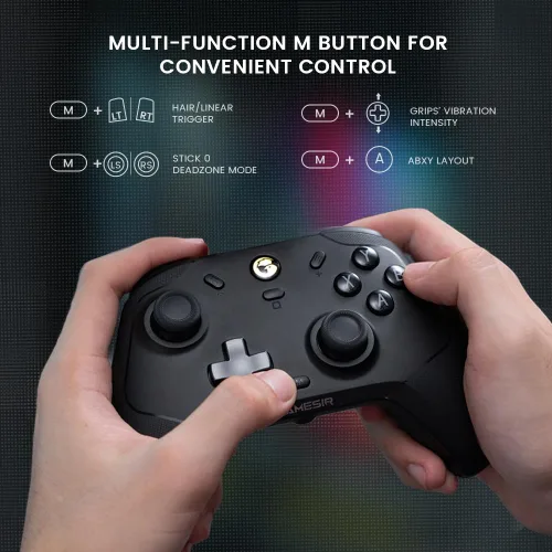 Vista 4 de GameSir T4 Cyclone Pro Wireless Pro Controller for SwitchLiteOLED, Hall Effect Controller (No Drifting) for Windows PC, macOS, Steam Deck, Android &