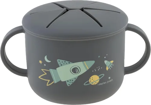 Vista 7 de Stephen Joseph, Taza de silicona para refrigerios, tazas para bebés y niños pequeños, conejo, mediano