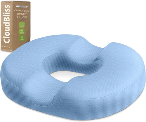 Vista 13 de Cojín de Asiento para Hemorroides en Forma de Dona Negro