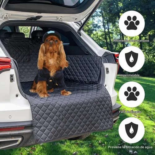 Vista 3 de Forro de carga para SUV para perros, funda de asiento de automóvil para mascotas, cubierta de carga impermeable, tapete para asiento de perro
