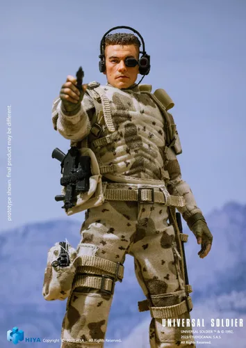 Vista 5 de Hiya Toys Universal Soldier: Luc Deveraux Exquisita Super Series Previews Figura de acción exclusiva a escala 1:12