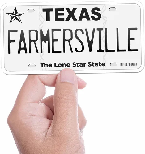 Vista 46 de Calcomanía para placa de matrícula de Texas, elige entre más de 50 ciudades de TX, calcomanía para parachoques de Texas para automóvil, calcomanías