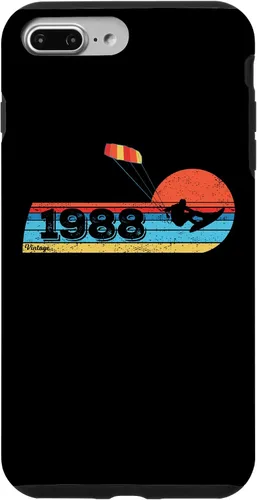 Vista 12 de Kitesurfer Kitesurfing Birthday Vintage 1988 Born Kitesurf Case for iPhone 16