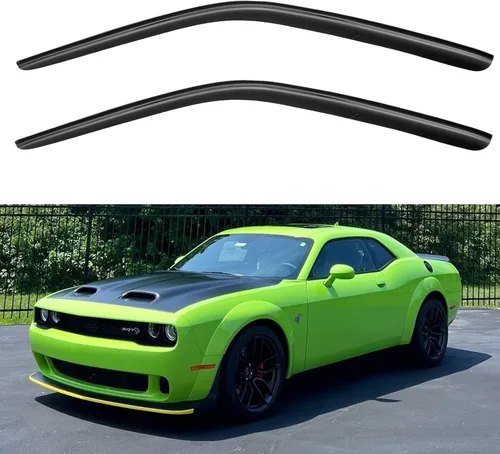 Vista 227 de YQAUTEC - Viseras para ventana, protectores contra la lluvia, compatibles con Subaru WRX 2015-2021, deflectores de viento para ventanas, viseras