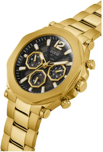 Vista 6 de GUESS US - Reloj multifunción de corte dorado para hombre