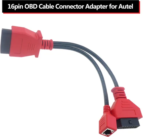 Vista 3 de Conector de cable OBD2 para Autel MaxiSYS Pro MS908P, cable de programación para BMW, adaptador OBD II de 16 pines, herramienta de escaneo de cable