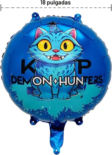 Vista 5 de 7 piezas de globos de aluminio de chicas Kpop, personajes Rumi, Mira, Zoey, cantantes pop de foil de aluminio para suministros de decoración