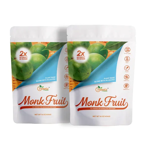 Vista 11 de Monk Fruit - Edulcorante multiusos de alulosa paquete múltiple-2: 1 dulzura de azúcar; porciones totales 228; edulcorante cero calorías, sustituto
