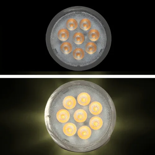 Vista 2 de Satco Bombillas LED S9495, 6.5 W MR16, haz de 40 grados, 2700 K blanco cálido, 12 voltios, regulables (paquete de 6)