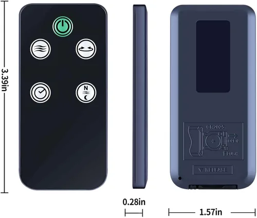 Vista 6 de Nuevo reemplazo de control remoto para ventilador de torre Black+Decker eléctrico – Ventilador de enfriamiento oscilante silencioso de 46 pulgadas