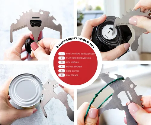Vista 3 de Star Trek Klingon - Kit multiherramienta portátil 7 en 1 de tamaño de bolsillo Gadgets de herramientas manuales para camping