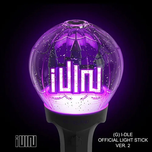 Vista 2 de (G) I-DLE Official Lightstick Ver.2 + Juego de tarjetas de fotos del vendedor - Mercancía exclusiva de K-Pop