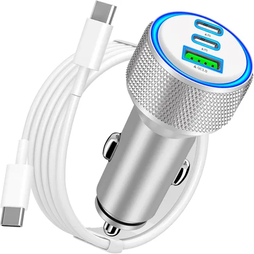 Vista 11 de Apple MFi Certified iPhone 17 Car Charger, 67W Multiport USB-C Car Charger