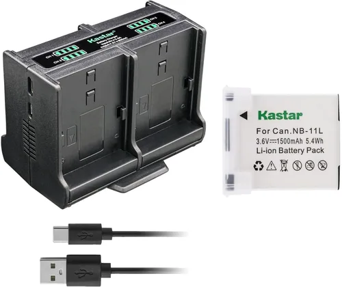 Vista 9 de Kastar Cargador de batería cuádruple NB-11L compatible con Canon IXUS 132, IXUS 133, IXUS 135, IXUS 137, IXUS 140, IXUS 145, IXUS 147, IXUS 150
