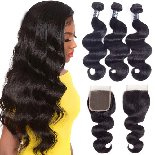 Vista 21 de Amella 3 paquetes de 3 mechones de cabello virgen brasileño ondulado (8, 10, 12 pulgadas), negro natural) 8A, 100% sin procesar, cabello humano