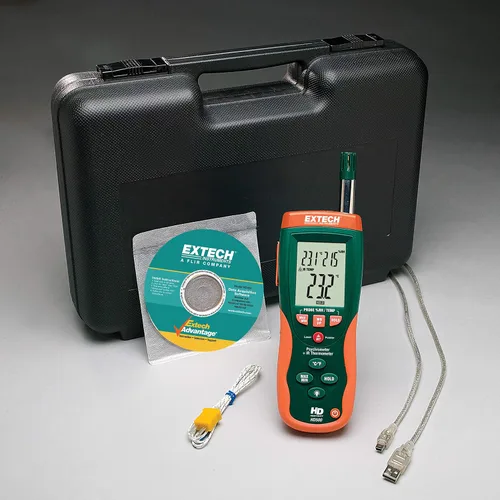 Vista 4 de EXTECH HD500 - psicómetro con termómetro infrarrojo 30:1