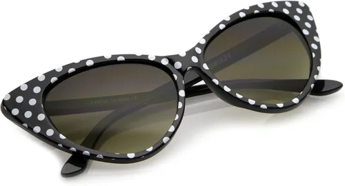 Vista 5 de zeroUV - Lentes de sol para mujer diseño retro de grandes ojos de gato 2126 pulgadas