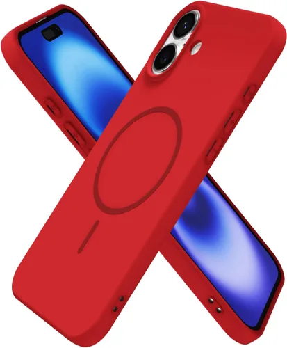 Vista 92 de Oakxco Funda de Silicona Mag Safe para iPhone 12 Pro Max, Funda Magnética Delgada y Fina Compatible con Carga Inalámbrica MagSafe, Bonita Funda