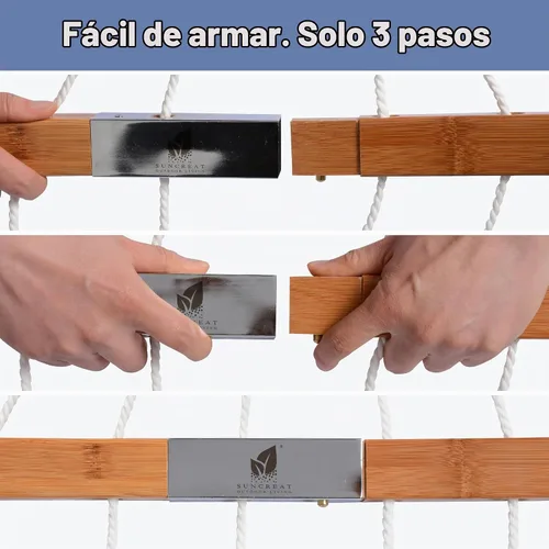 Vista 4 de SUNCREAT Hamacas de árbol para exterior, hamacas portátiles con bolsa de transporte, patrón gris Patrón A-gris