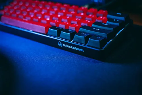 Vista 4 de Kraken Pro 60 - Teclado mecánico 60 RGB para juegos interruptores de velocidad plateados