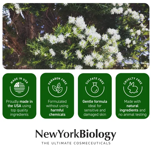 Vista 7 de New York Biology - Crema de pies con aceite de árbol de té para pies secos y agrietados, pies de atletas, hongos en las uñas, picazón deportista