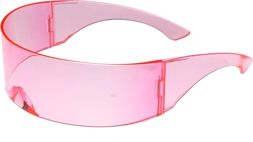Vista 2 de zeroUV Gafas de sol Cyberpunk Futuristic Cyclops de los años 80 con lente espejada semitransparente