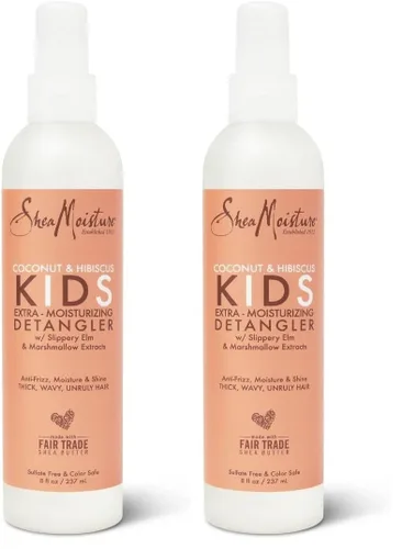 Vista 10 de Crema extra hidratante SheaMoisture Kids para quitar nudos Coco & Hibisco 8 oz Melocotón