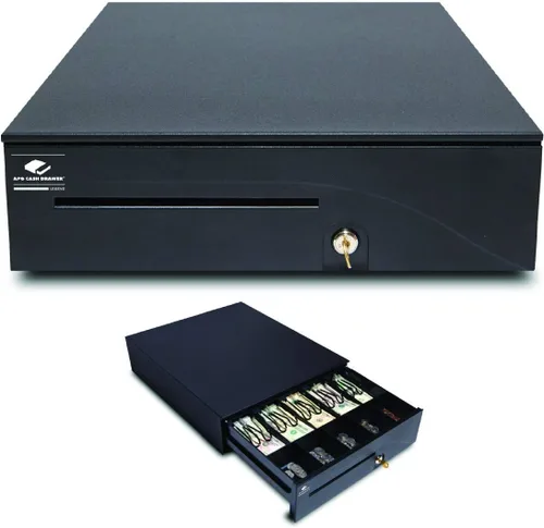 Vista 10 de APG Cajón de efectivo de punto de venta de 16 pulgadas resistente Serie 100 T320-1-BL1616 Interfaz MultiPRO 320 con cable CD-101A Impulsado