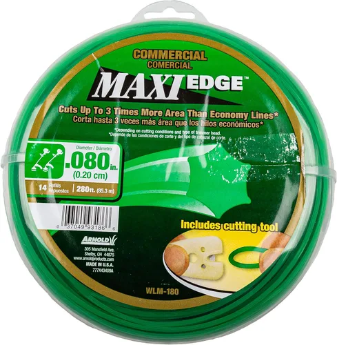 Vista 2 de Arnold Maxi-Edge - Línea de recortadora de cuerda de grado comercial de 0.095 pulgadas x 200 pies (paquete de 6)