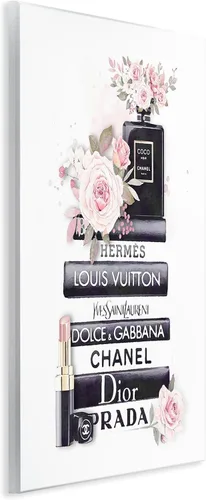 Vista 10 de Estantería de tacón rosa, placa de pared con impresión montada de 10 x 15 Stupell Industries · Por Amanda Greenwood · Acento glamuroso de moda