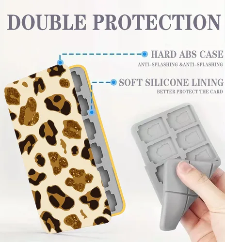 Vista 3 de FLOAPA Funda para tarjetas de juego para Nintendo SwitchSwitch OLEDSwitch Lite, lindo almacenamiento portátil para tarjetas de memoria con 24