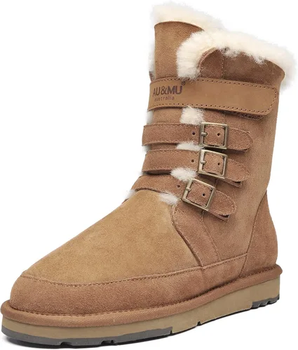 Vista 7 de Aumu - Botas de nieve de invierno para mujer Beige