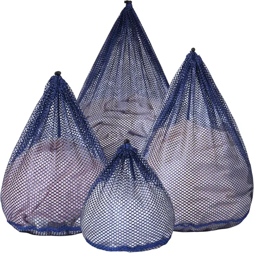 Vista 10 de 3 Piezas Bolsas de Malla para Lavandería Bolsas de Malla para Lavadora Jumbo para Ropa Delicada, Ropa de Cama, Juguetes con Cierre de Cordón