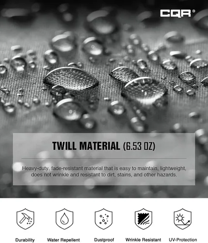 Vista 4 de CQR - Overol para hombre con manga corta, cremallera frontal, múltiples bolsillos, resistente a las manchas y a las arrugas