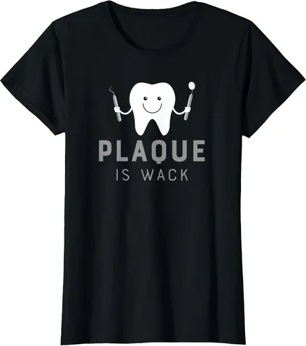 Vista 62 de Plaque is Wack Funny Dental Hygienist T-Shirt Asphalt Grey