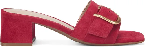 Vista 2 de Aerosoles Sandalias Evvie Slide para mujer, gamuza roja, 5, Rojo (Red Suede)